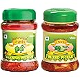 Pravin Mango Pickle 200g x 2 Jar + Mixed Pickle 200g x 2 Jar - Combo Pack of 4