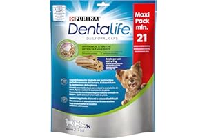 Purina Dentalife Multipack Cane Snack per l'Igiene Orale Taglia Mini, 5 buste da 21 stick ciascuna (Confezione da 5 x 207 g)