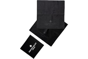 PORTER RILEY - Paño de limpieza de microfibra (paquete de 2) para pantallas de dispositivo/coche y lentes de cámara [libre de químicos] [altamente absorbente] [antiestático] [ultra suave]