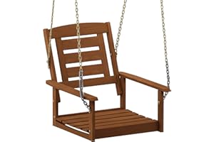 ‎FURINNO Furinno Tioman Outdoor Schaukel mit Kette, natur, 68,07 x 59,94 x 59,9 cm, Holz