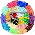 Set di 100 bottoni automatici in metallo, 9,5 mm, con bottoni a pressione per occhielli