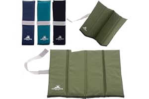 OUTDOOR WORLD BE ACTIVE Outdoor World Tapis d'assise Pliable – Isolation Thermique, imperméable, résistant à l'humidité, Coussin de siège Portable – Coussin d'assise léger pour Camping,randonnée, pêche, Plage (Olive X-Large)