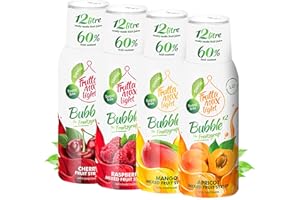 ‎FRUTTAMAX 4 x 500ml LIGHT Kirsche - Aprikose - Himbeere - Mango Fitness-Sirup von Frutta Max mit 60% Fruchtanteil | Zuckerfrei | mit Stevia