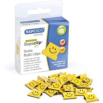 Rapesco RC4025MC Supaclip 40 Clear Dispenser and 25 Refill Clips ...