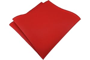 TigerTie - Pochette de poche de qualité supérieure en 100 % coton uni - Pochette de 26 x 26 cm