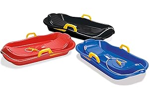 Dantoy Bob Sledge with Brakes, Toboggan for Winter Snow, Made in Denmark (Various Colours)