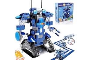 Yerloa Kit Robot Programable Juguetes Niños 8 Años, Robot Juguete Regalo Niño 8 Años, Robotica para Niños 10 Años Juegos Niños 10 a 12 Años, Kit Robotica Regalo Niño 7 8 9 10 11 12 Años (405 Piezas)