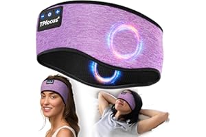 TPfocus Cuffie per Dormire Bluetooth 5.2 Regalo Uomo & Donna,Sleep Headphones Sonno Cuffie Fascia Sportiva, Wireless Ricaricabile Cuffie Bluetooth Dormire per Correre