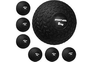 SPORTVIDA Slam Ball Médecine Ball en Caoutchouc Poids 2,3,4,5,6,7 et 8 kg avec Surface adhérente Diamètre 23 cm Ballon d'entraînement antidérapant pour Le Sport