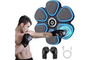 DIKETONE Music Boxing Machine für Erwachsene - LED Licht Bluetooth Musikboxing Maschine mit Boxhandschuhen Elektronische Boxmaschine mit Musik Boxen mit 9 Geschwindigkeits- und Zählmodi
