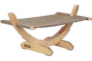 KERBL PET Kerbl, amaca Siesta 2.0 con struttura in legno, 61 x 37 x 29 cm, marrone