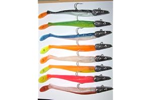 FFT 80g SAND EEL LURES PUFFIN SHAD BOAT NORWAY WRECK SEA FISHING Fiiish Crazy
