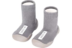 ANIMQUE Invierno Espesor Niños Pequeños Zapatillas Antideslizantes Bebé Niños Calcetines Zapatos Gatear Suela Antideslizante Suave
