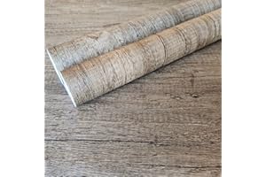 Decorflix Vinilo Papel Adhesivo para Muebles para forrar amarios mesas estanterías Paredes Puertas. Vinilo Imitacion Madera Vintage Decorativo Autoadhesivo (Roble Ceniza, 60x300cm)