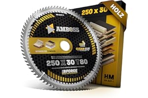 HM Kreissägeblatt 250x30 Z80 Wechselzahn für Holz - Super Feinschnitt. AMBOSS WERKZEUGE® Sägeblatt 250mm komp. zu Dewalt DWE 7492 Holzkraft ST 1 Ferm TSM1033. Holzmann. Atika. Bernardo. Scheppach