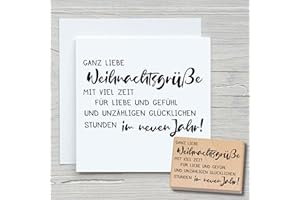 ‎NEWSTAMPS DIE STEMPELMACHER NEWSTAMPS Stempel Ganz liebe Weihnachtsgrüße Motivstempel groß aus Holz & Gummi zum Karten basteln, Holzstempel, Weihnachten, Weihnachtskarte, Scrapbook, Textilstempel, Deko, Kinder