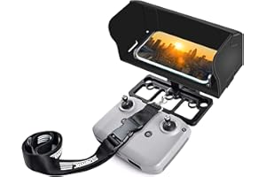 Tomat Osłona przeciwsłoneczna z uchwytem na telefon do DJI Mini 2 SE/Mini 2, Mavic Air 2, Air 2S, Mavic Mini, Mavic Air, Mavic 2, Spark, akcesoria do pilota (do smartfona 11.2-19.8 cm)