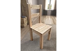 STRICTLY BEDS&BUNKS Atlas wooden solid pine heavy duty dining chair (2)