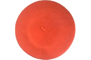 Central Chic Women's Quality Beret Hat 100% Wool French Beret Winter Autumn Hat Ladies | Girls Hats One Size Fits All In Black, Red, Cream, White, Grey, Pink, Purple, Green