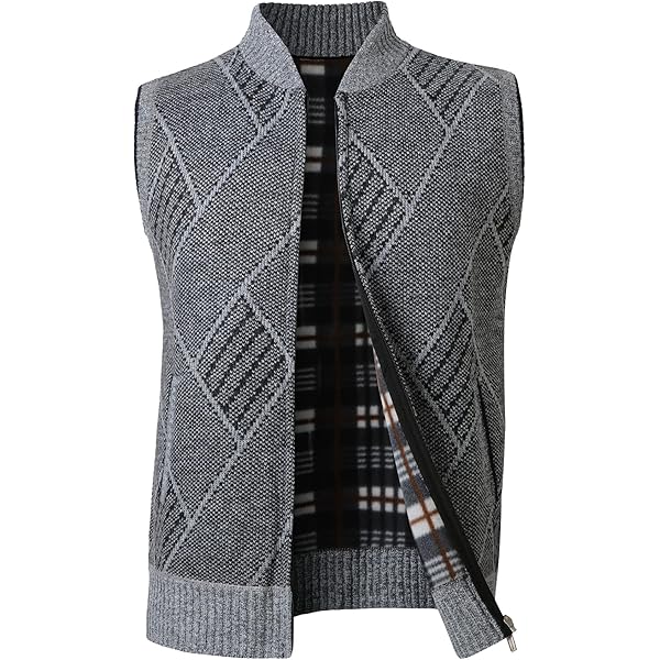 Gilet Polaire Homme à Fermeture éclair – Sans Manches, Léger Et Chaud – Pour Automne Et Hiver, Coupe Régulière