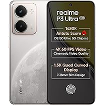 新品 Realme P3 12GB/256GB Antutu約76万 グリーン realme P3 Ultra 5G (Glowing Lunar White, 8GB RAM, 256GB
