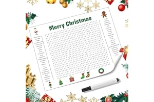 Yizemay Giant Christmas Word Search Poster, Christmas Poster Word Game Family Board Games for Kids & Adults Family, Interactive Words Search Puzzle Posters Birthday Gifts.