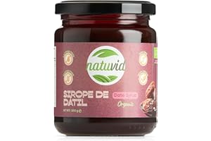 Sirop de Dattes BIO Natuvid | 100% Naturel | 300g | Sans Gluten | Alternative Naturelle au Sucre Raffiné | 1 Seul Ingrédient | Vegan & Sans Gluten