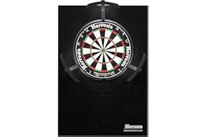 ‎HARROWS Harrows XL Dartboard Surround – Großer 6-teiliger Wandschutzring oder komplettes Premium XL Darts-Bundle mit Board, Trophäepfeile & Oche – Optionen für Zuhause, Club & Geschenke (XL Surround)