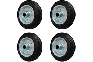 ANTEC Lot de 4 200 mm Poignées entièrement mirad Roue pour roues Roulettes Transport Appareils de