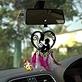 MH VILLA Acrylic MAA Car Hanging Car Rear View Mirror Decor Ornament Accessories Good Luck Dream Catcher Positive Vibes Balcony, Gift, Car, Wind Chimes, Room (MAA)