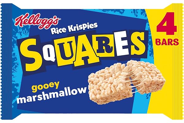 Kellogg's Rice Krispies fyrkanter Chewy Marshmallow 4 x 28 g