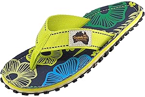 Gumbies Modell Original | Grün/Braun | Zehentrenner Damen/Herren Schuhe Zehentrenner Sandale