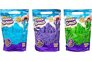 Kinetic Sand, 0.9 kg for Mixing, Moulding and Creating, for Ages 3 and Up (Colours Ship At Random) (Styles Vary)