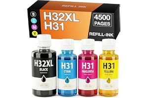 Supply Guy bläck kompatibel med HP 32XL / HP 31 för Smart Tank 5100 Series 5105 5106 5107 7000 7005 7006 7300 7305 7306 7600