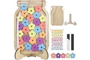 JIANTA Tarro de Recompensa para Niños, Tabla Magnética de Comportamiento Infantil para el Aula Tarro de Recompensa por Buen Comportamiento 30 Flores