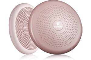 BODYMATE Cojín de Equilibrio con bombín, diámetro 34 cm | Cojín propioceptivo, cojín inestable, cojín Hinchable | Entrenamiento de Tronco, Espalda, Fitness, rehabilitación, coordinación