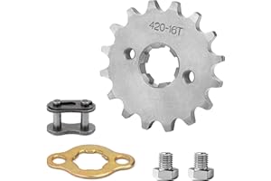 Tunejoy Motorrad Motor Kettenritzel 420 16T 20mm kleines Kettenrad for 50cc 70cc 90cc 110cc Dirtbike Pitbike ATV Quad Motorcycle Minibike
