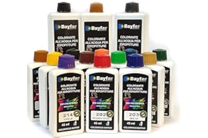 Bayfar, Gruppo Sammarro Colorante per pittura all'acqua idropittura universale per interni esterni - 45 ml (Ocra)