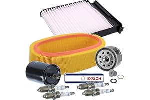 ‎ENVA MADE FOR QUALITY 1 x Wartung Paket Set D (Öl + Air + Pollen + Kraftstoff Filter & Zündkerzen) Service Kit DACIA LOGAN + MCV 1.6 09-; Dacia Sandero 1.6; RENAULT LOGAN 1.4 1.6 09-; Sandero 1.4 09 -