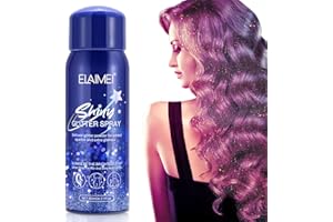 JCZQDRPC Glitter Spray, Glitter Capelli Spray Glitter Corpo, 60ml Brillantini per Capelli, Vestiti Make Up Viso, Natale Festival, Club, Halloween