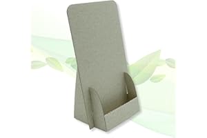 ‎THEFOLDSTANDS thefoldstands 5 faltbare FLYERSTÄNDER "Gras Design" ökologische Prospektständer für DIN lang Flyer 10,5 x 21 cm vertikal, Prospekthalter aus Gras- Karton, kurz-bis mittelfristigen Einsatz