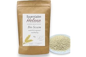 ‎BAUERNLADENHELENE NACHHALTIG-REGIONAL-SAISONAL Bio Sesam: 1 kg reiner Genuss aus kontrolliert biologischem Anbau