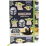 Star Wars: The Mandalorian Diary 2023, copertina rigida A5, Week to a View Planner (design carino Grogu) - Prodotti ufficiali