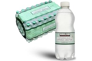 SENSHI JAPAN Multipack 500ml Sparkling Spring Water Compatible With Kirkland Spring Water, Bulk Wholesale Deal Hydration Pack For Everyday Use (20 Pack (20x 500ml))