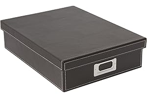 Osco BPUA4 - Caja para material de oficina, marrón