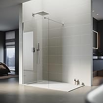 Cabina Doccia Walk-In NT101 Con Porta Scorrevole - Vetro Temperato 8mm Trasparente 120cm - Foto 13