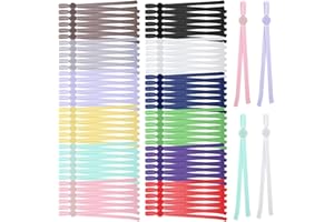 AYSATOGC 60 Stück Welpen ID Halsbänder Einstellbar Welpenhalsband Kitten Halsbänder Mehrfarbiges Nylon Welpenhalsbänder für Züchter WelpenHalsbänder Set für Neugeborene Welpens Kätzchen, 12 Farben