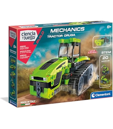 Clementoni - 50681 - Diversión Científica Construcción Mecánica Junior Dinosaurio Bloques Para Niños A Partir De 6 Años Versión Polonia