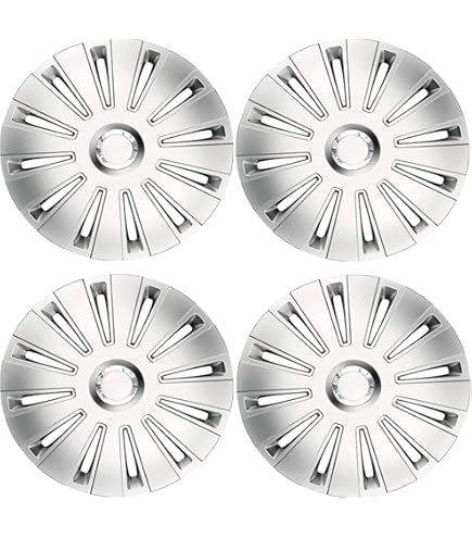 4 X Grey Silver Wheel Trims Hub Caps 14" Fits Citroen C1 C2 C3 C4 Saxo - View #3