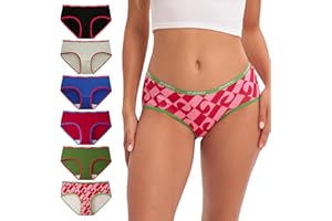 INNERSY Bragas Mujer Algodón Comodas Braguitas Culotte Cintura Midi Ropa Interior Deportiva Pack de 6